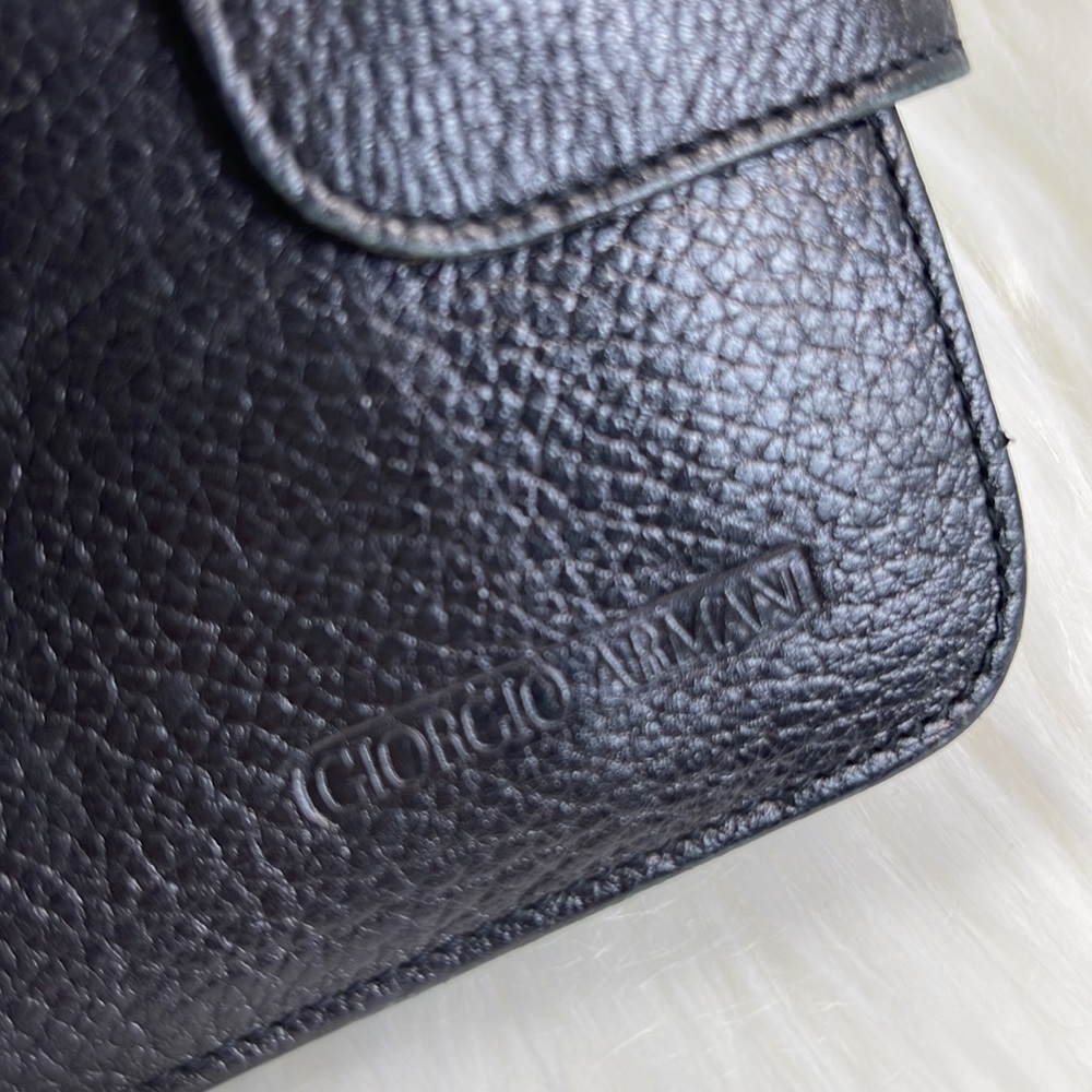 Giorgio Armani vintage wallet unisex black - Picture 2 of 11